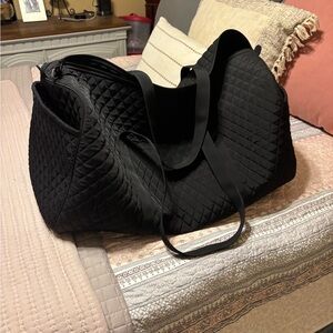 Vera Bradley Quilted Black Travel Bag